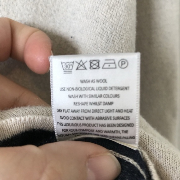 Jigsaw Cashmere Sweater Size Small Light Gray - Picture 7 of 13